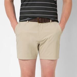 Bearbottom Tour Short 5.5 Inch Inseam Khaki Stretch Performance Size Medium